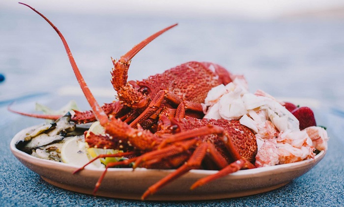 tôm hùm tre hấp bia