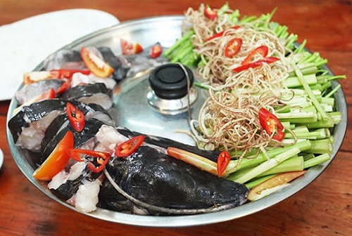 lẩu cá lăng măng chua