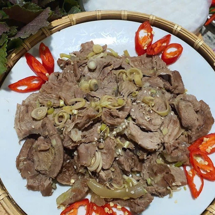 món ăn từ bắp hoa trâu Allana 60s