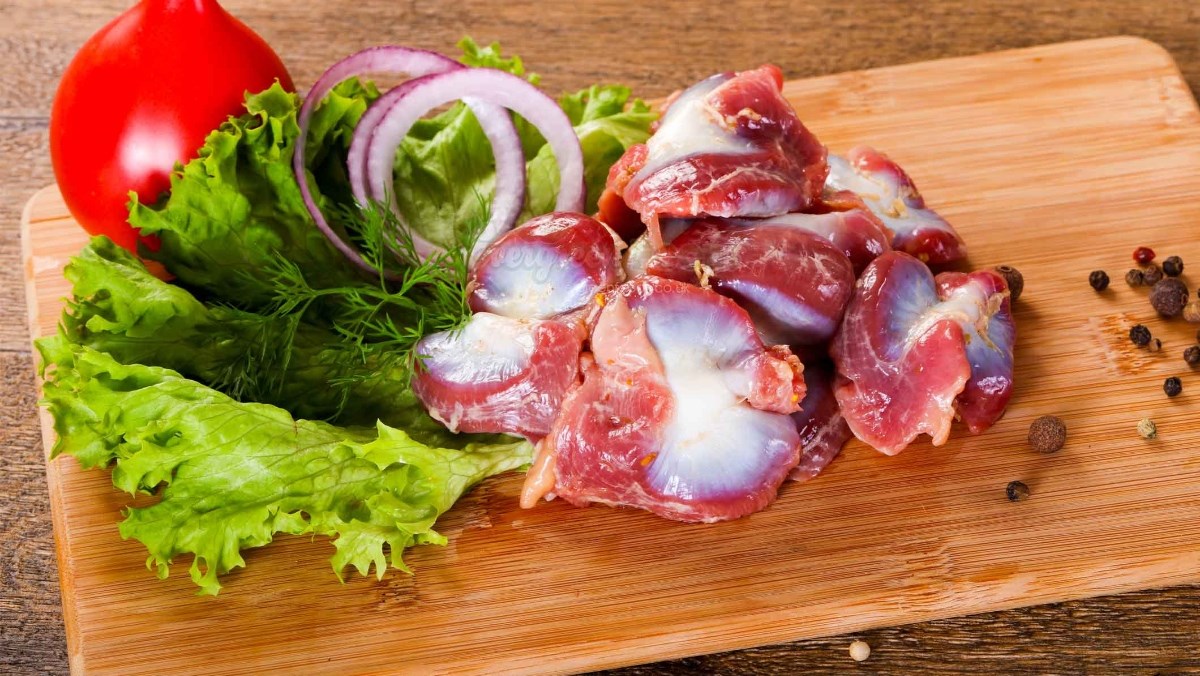 mề gà tươi sống