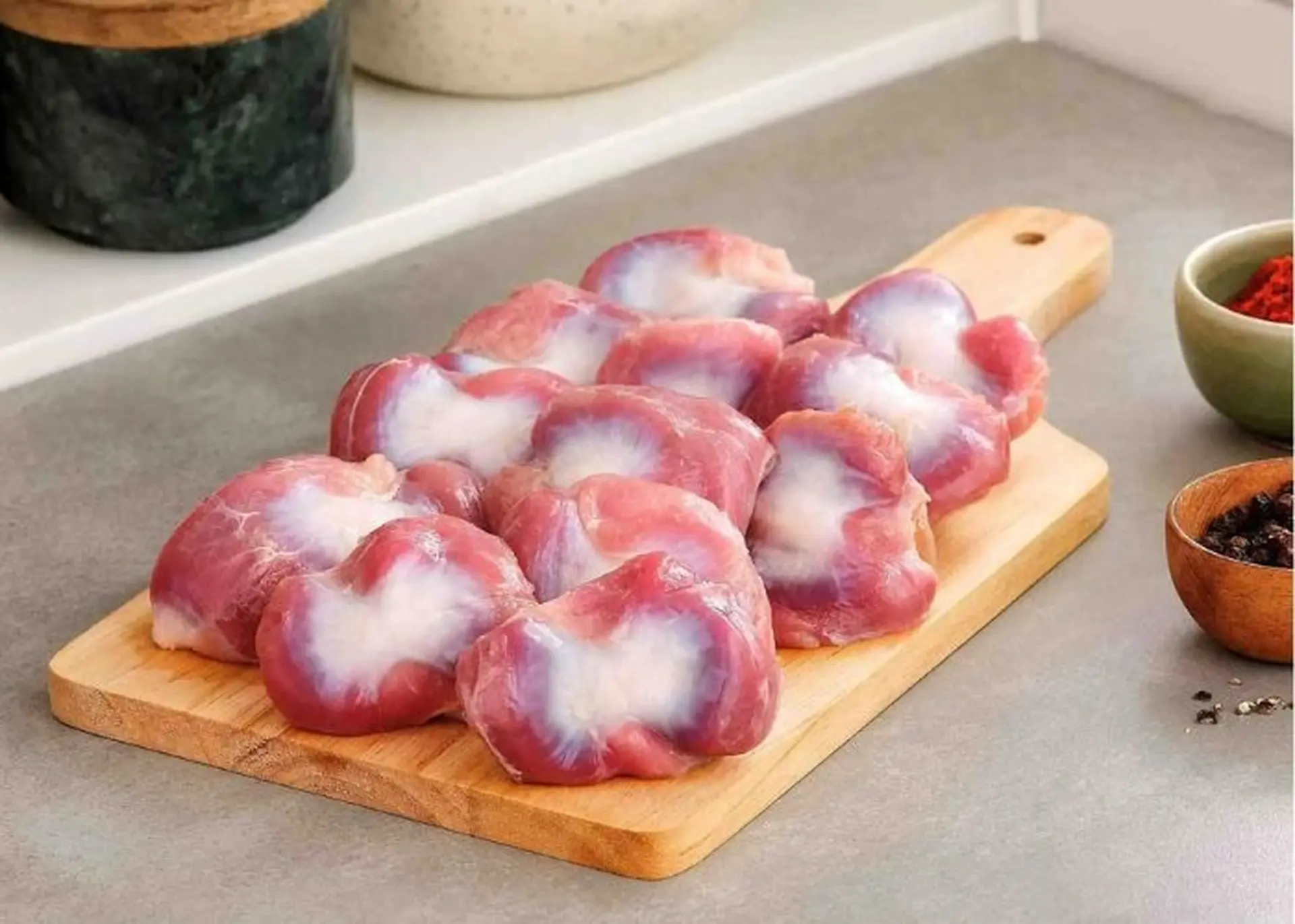 mề gà tươi đã làm sạch