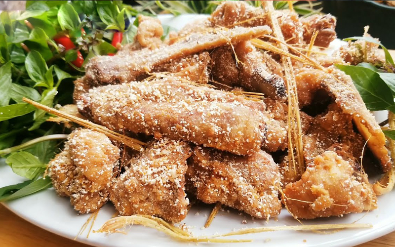 cánh vịt rang muối