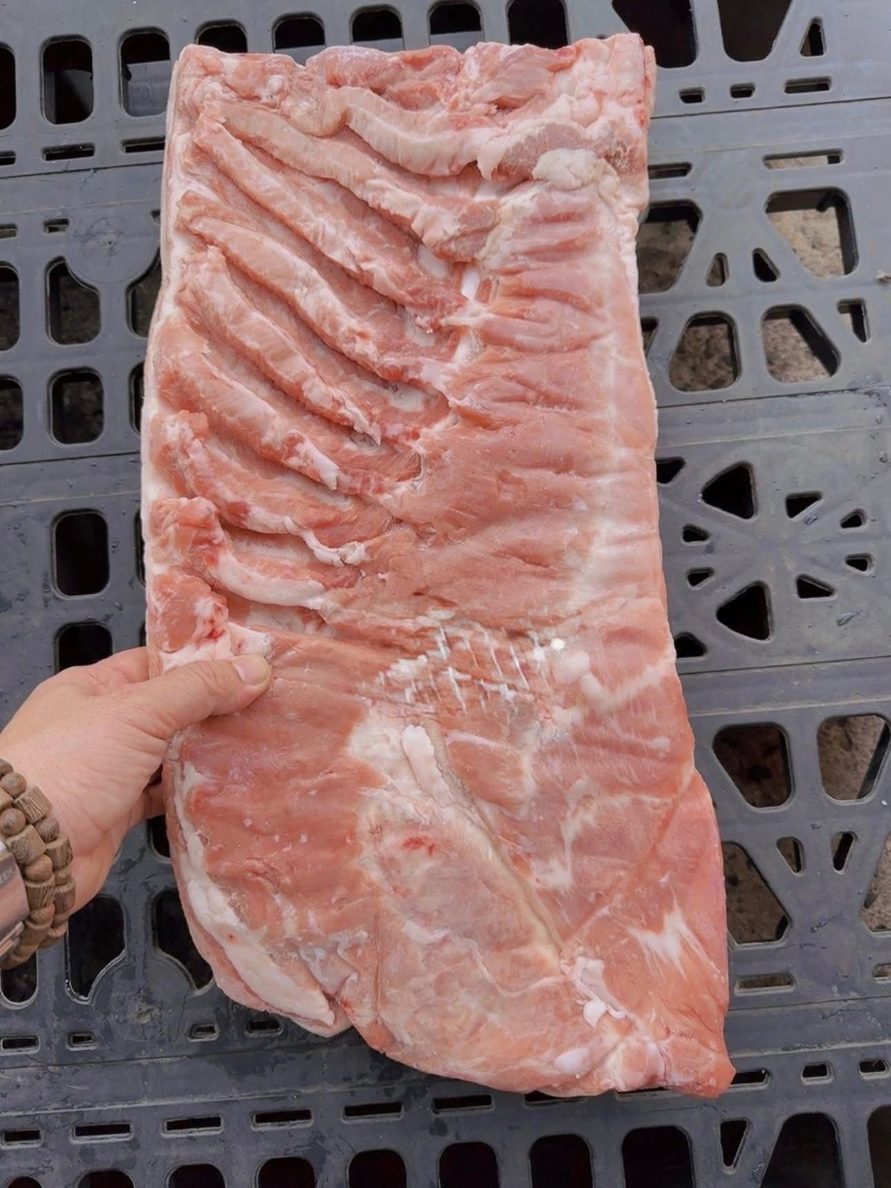 ba chỉ rút sườn đông lạnh nhập khẩu