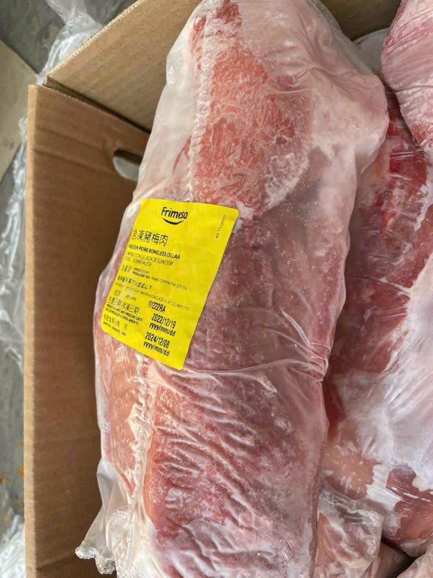 thịt nạc dăm heo đông lạnh nhập khẩu brazil