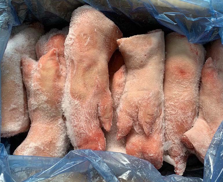móng heo đông lạnh nhập khẩu ba lan
